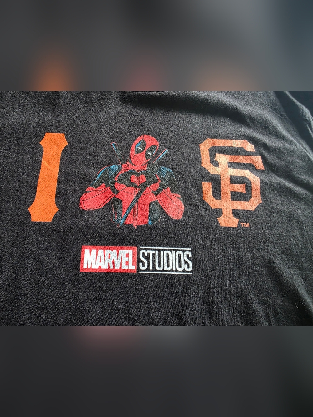San Francisco Giants Marvel Night Deadpool Special Event Large Shirt 6/25/2024